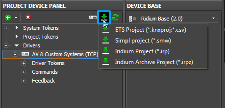 Editor project device panel import add drivers.png